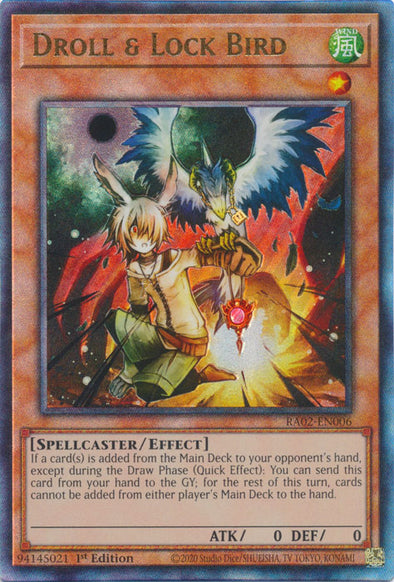 Droll & Lock Bird (PUR) - RA02-EN006 - Prismatic Ultimate Rare - 1st Edition