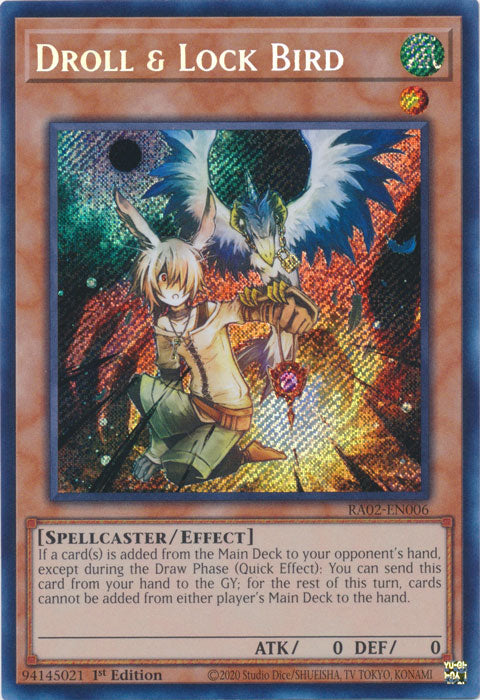 Droll & Lock Bird (Secret Rare) - RA02-EN006 - Secret Rare - 1st Edition