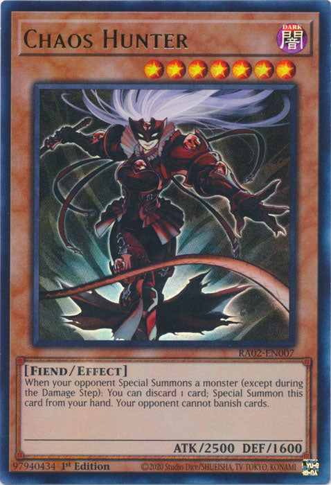 Chaos Hunter (UR) - RA02-EN007 - Ultra Rare - 1st Edition