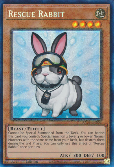 Rescue Rabbit (PCR) - RA02-EN008 - Prismatic Collector's Rare - 1st Edition