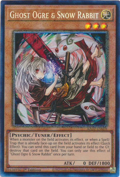 Ghost Ogre & Snow Rabbit (PCR) - RA02-EN009 - Prismatic Collector's Rare - 1st Edition