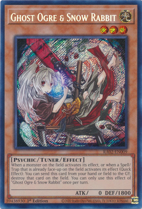 Ghost Ogre & Snow Rabbit (Secret Rare) - RA02-EN009 - Secret Rare - 1st Edition