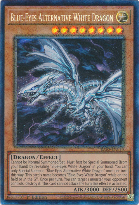 Blue-Eyes Alternative White Dragon (PCR) - RA02-EN010 - Prismatic Collector's Rare - 1st Edition