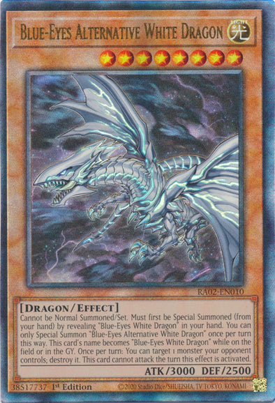 Blue-Eyes Alternative White Dragon (PUR) - RA02-EN010 - Prismatic Ultimate Rare - 1st Edition