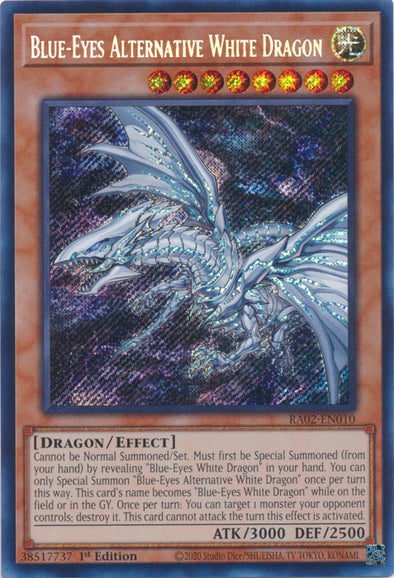 Blue-Eyes Alternative White Dragon (Secret Rare) - RA02-EN010 - Secret Rare - 1st Edition