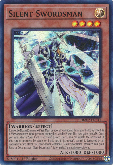 Silent Swordsman - RA02-EN011 - Super Rare - 1st Edition