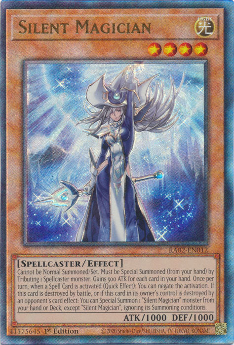 Silent Magician (PUR) - RA02-EN012 - Prismatic Ultimate Rare - 1st Edition