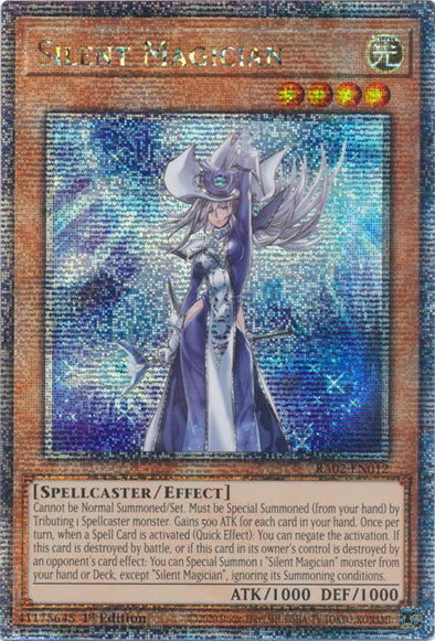 Silent Magician - RA02-EN012 - Quarter Century Secret Rare - 1st Edition