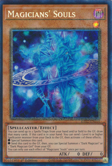 Magicians' Souls (PCR) - RA02-EN014 - Prismatic Collector's Rare - 1st Edition