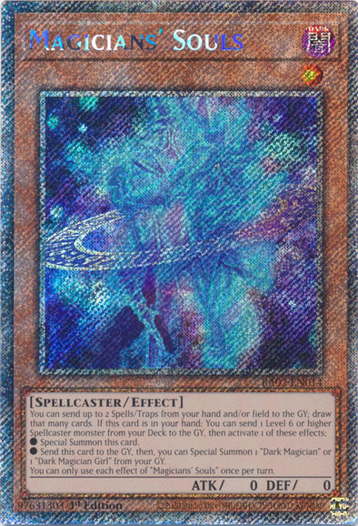 Magicians' Souls (Platinum Secret Rare) - RA02-EN014 - Platinum Secret Rare - 1st Edition