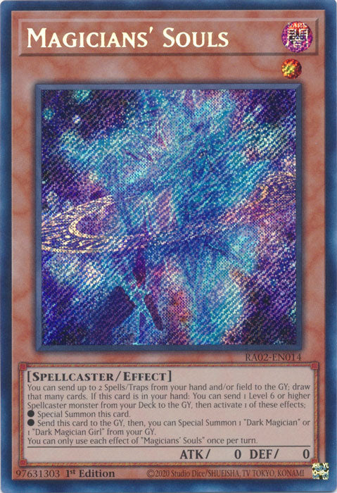 Magicians' Souls (Secret Rare) - RA02-EN014 - Secret Rare - 1st Edition