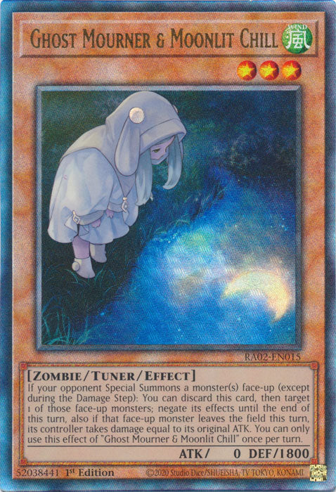 Ghost Mourner & Moonlit Chill (PUR) - RA02-EN015 - Prismatic Ultimate Rare - 1st Edition