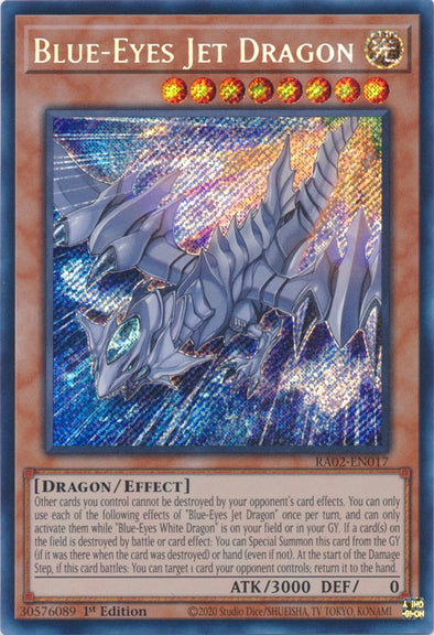 Blue-Eyes Jet Dragon (Secret Rare) - RA02-EN017 - Secret Rare - 1st Edition