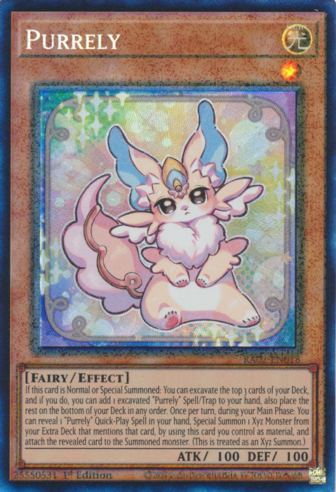 Purrely (PCR) - RA02-EN018 - Prismatic Collector's Rare - 1st Edition