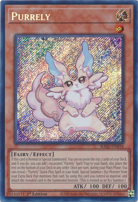 Purrely (Secret Rare) - RA02-EN018 - Secret Rare - 1st Edition