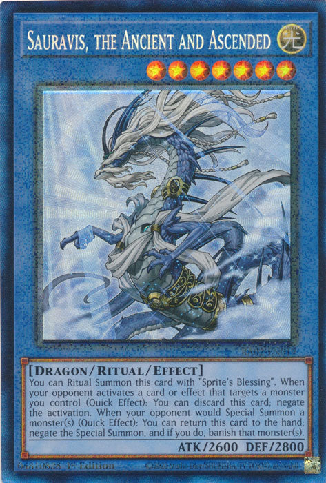 Sauravis, the Ancient and Ascended (PCR) - RA02-EN019 - Prismatic Collector's Rare - 1st Edition