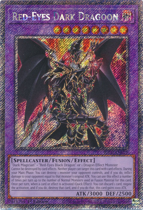 Red-Eyes Dark Dragoon (Platinum Secret Rare) - RA02-EN021 - Platinum Secret Rare - 1st Edition