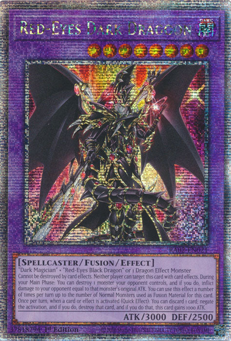 Red-Eyes Dark Dragoon - RA02-EN021 - Quarter Century Secret Rare - 1st Edition