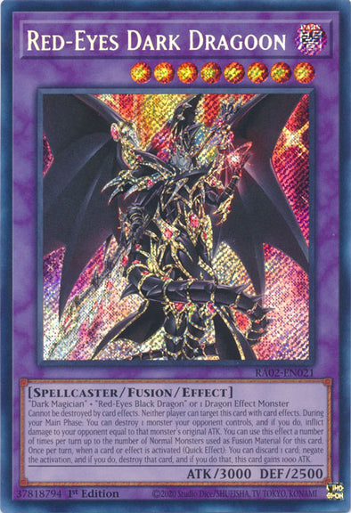 Red-Eyes Dark Dragoon (Secret Rare) - RA02-EN021 - Secret Rare - 1st Edition