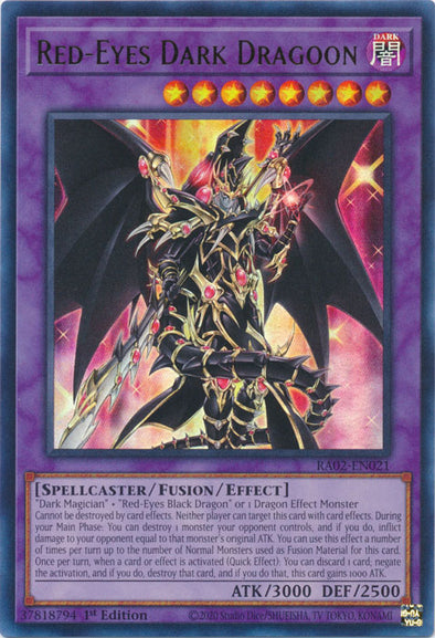 Red-Eyes Dark Dragoon (UR) - RA02-EN021 - Ultra Rare - 1st Edition