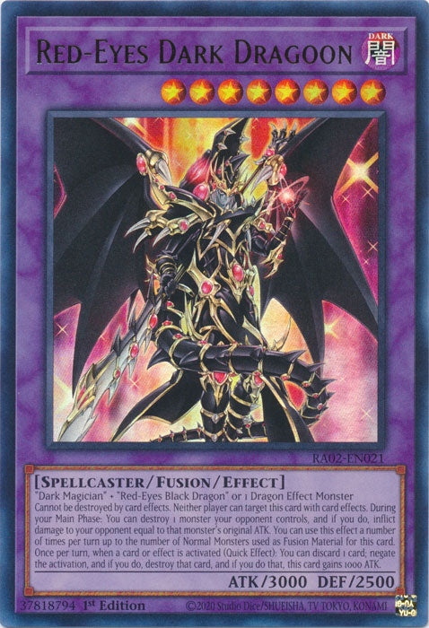 Red-Eyes Dark Dragoon (UR) - RA02-EN021 - Ultra Rare - 1st Edition