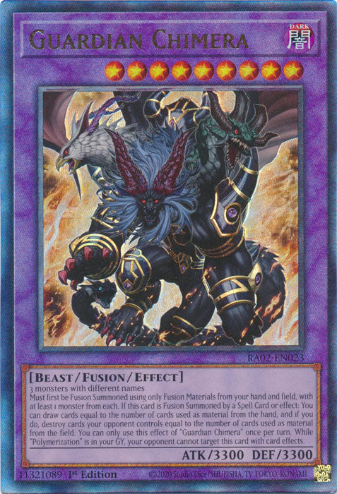 Guardian Chimera (PUR) - RA02-EN023 - Prismatic Ultimate Rare - 1st Edition