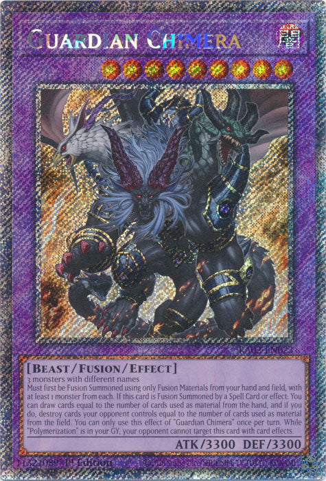 Guardian Chimera (Platinum Secret Rare) - RA02-EN023 - Platinum Secret Rare - 1st Edition