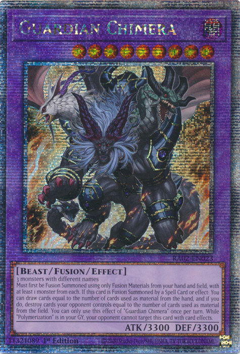 Guardian Chimera - RA02-EN023 - Quarter Century Secret Rare - 1st Edition