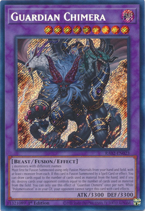 Guardian Chimera (Secret Rare) - RA02-EN023 - Secret Rare - 1st Edition