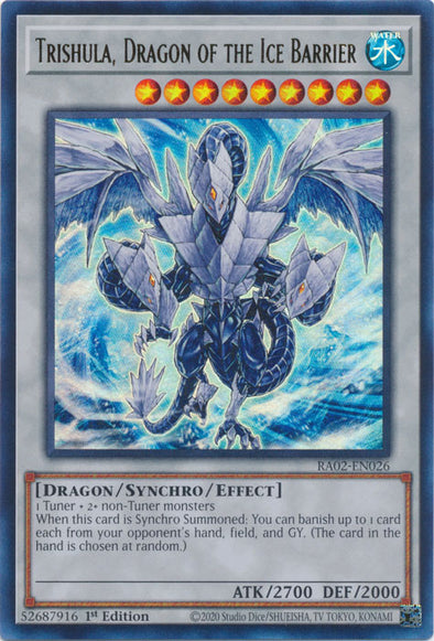 Trishula, Dragon of the Ice Barrier (UR) - RA02-EN026 - Ultra Rare - 1st Edition