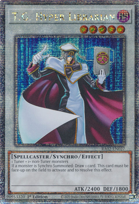 T.G. Hyper Librarian - RA02-EN027 - Quarter Century Secret Rare - 1st Edition