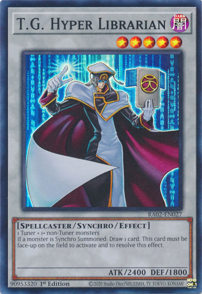 T.G. Hyper Librarian - RA02-EN027 - Super Rare - 1st Edition