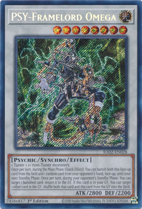 PSY-Framelord Omega (Secret Rare) - RA02-EN028 - Secret Rare - 1st Edition