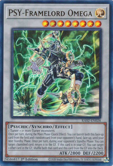 PSY-Framelord Omega (UR) - RA02-EN028 - Ultra Rare - 1st Edition