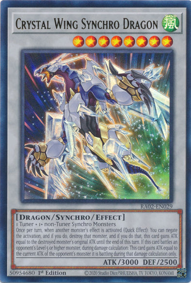 Crystal Wing Synchro Dragon (UR) - RA02-EN029 - Ultra Rare - 1st Edition