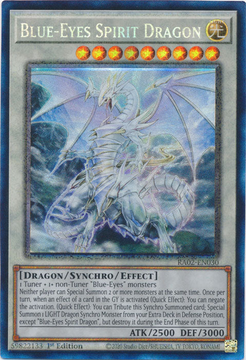 Blue-Eyes Spirit Dragon (PCR) - RA02-EN030 - Prismatic Collector's Rare - 1st Edition