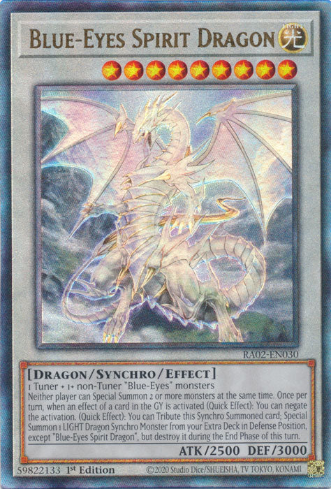 Blue-Eyes Spirit Dragon (PUR) - RA02-EN030 - Prismatic Ultimate Rare - 1st Edition