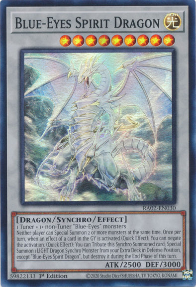 Blue-Eyes Spirit Dragon - RA02-EN030 - Super Rare - 1st Edition