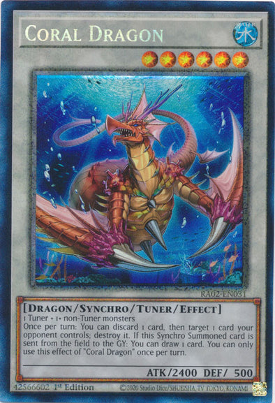 Coral Dragon (PCR) - RA02-EN031 - Prismatic Collector's Rare - 1st Edition