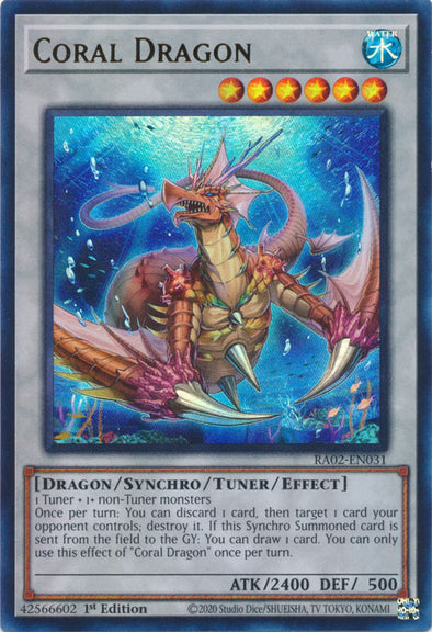 Coral Dragon (UR) - RA02-EN031 - Ultra Rare - 1st Edition