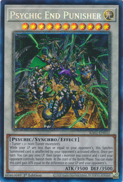 Psychic End Punisher (PCR) - RA02-EN032 - Prismatic Collector's Rare - 1st Edition