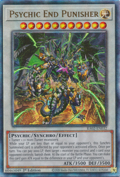 Psychic End Punisher (PUR) - RA02-EN032 - Prismatic Ultimate Rare - 1st Edition