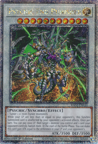 Psychic End Punisher - RA02-EN032 - Quarter Century Secret Rare - 1st Edition