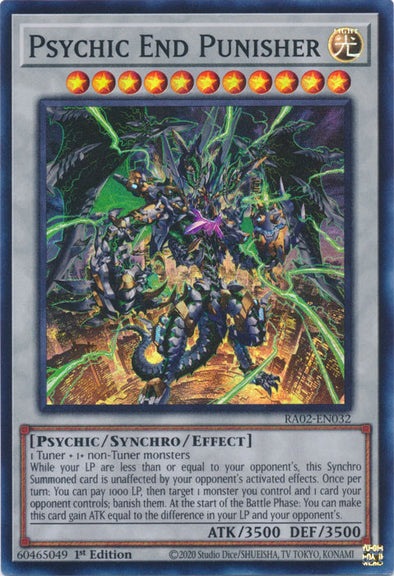 Psychic End Punisher - RA02-EN032 - Super Rare - 1st Edition