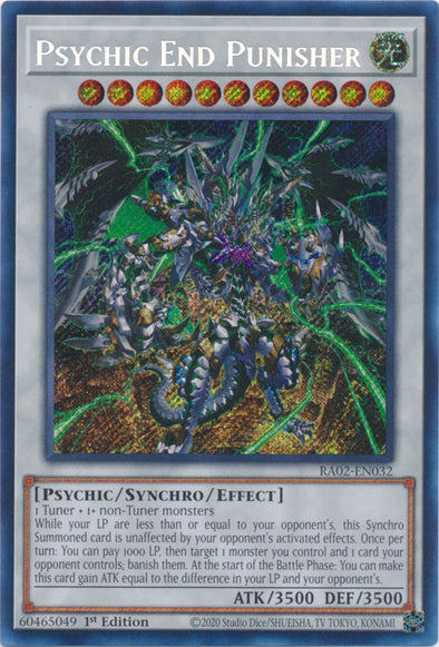 Psychic End Punisher (Secret Rare) - RA02-EN032 - Secret Rare - 1st Edition