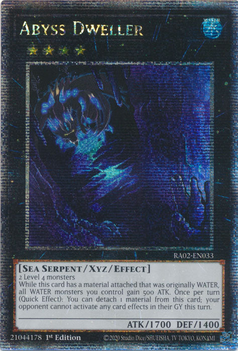 Abyss Dweller - RA02-EN033 - Quarter Century Secret Rare - 1st Edition