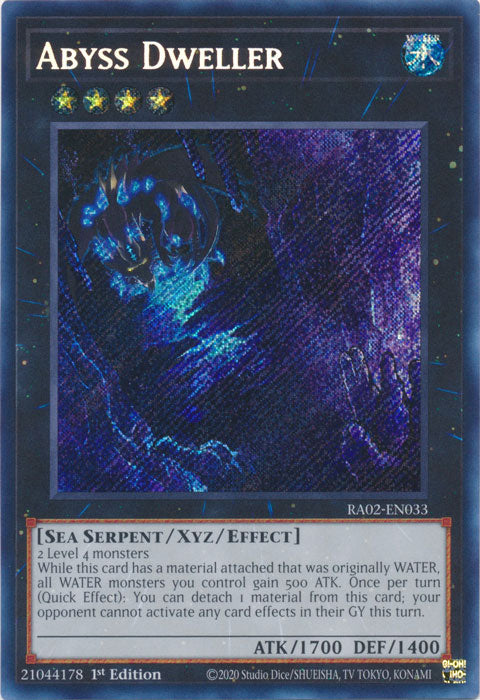 Abyss Dweller (Secret Rare) - RA02-EN033 - Secret Rare - 1st Edition