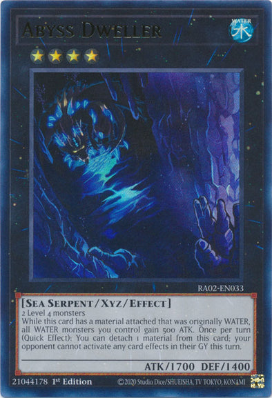 Abyss Dweller (UR) - RA02-EN033 - Ultra Rare - 1st Edition