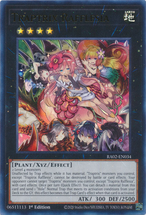 Traptrix Rafflesia (UR) - RA02-EN034 - Ultra Rare - 1st Edition