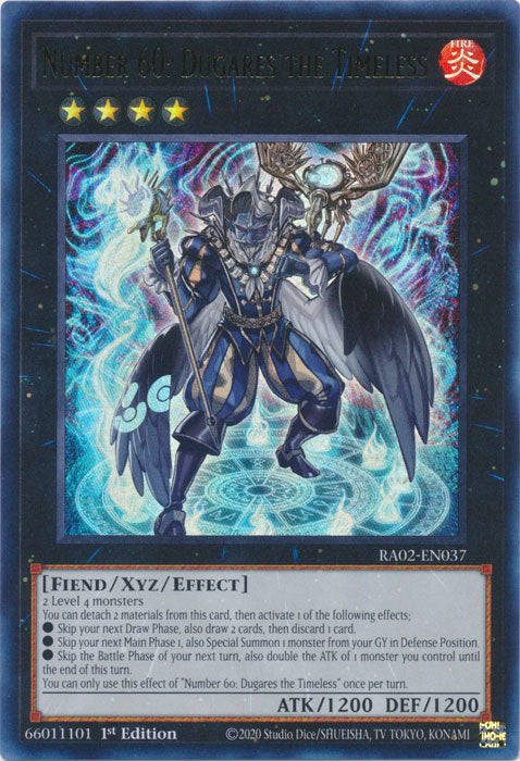 Number 60: Dugares the Timeless (UR) - RA02-EN037 - Ultra Rare - 1st Edition